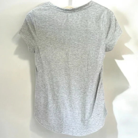 Apt. 9 Women's It Takes Two To Make A Day Go Right Coffee & Wine Gray Shirt XS - Picture 2 of 3